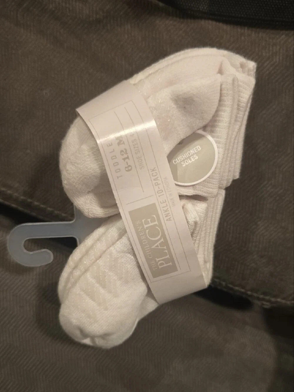 The Children's Place White Toddler Ankle Socks - 10 Pack